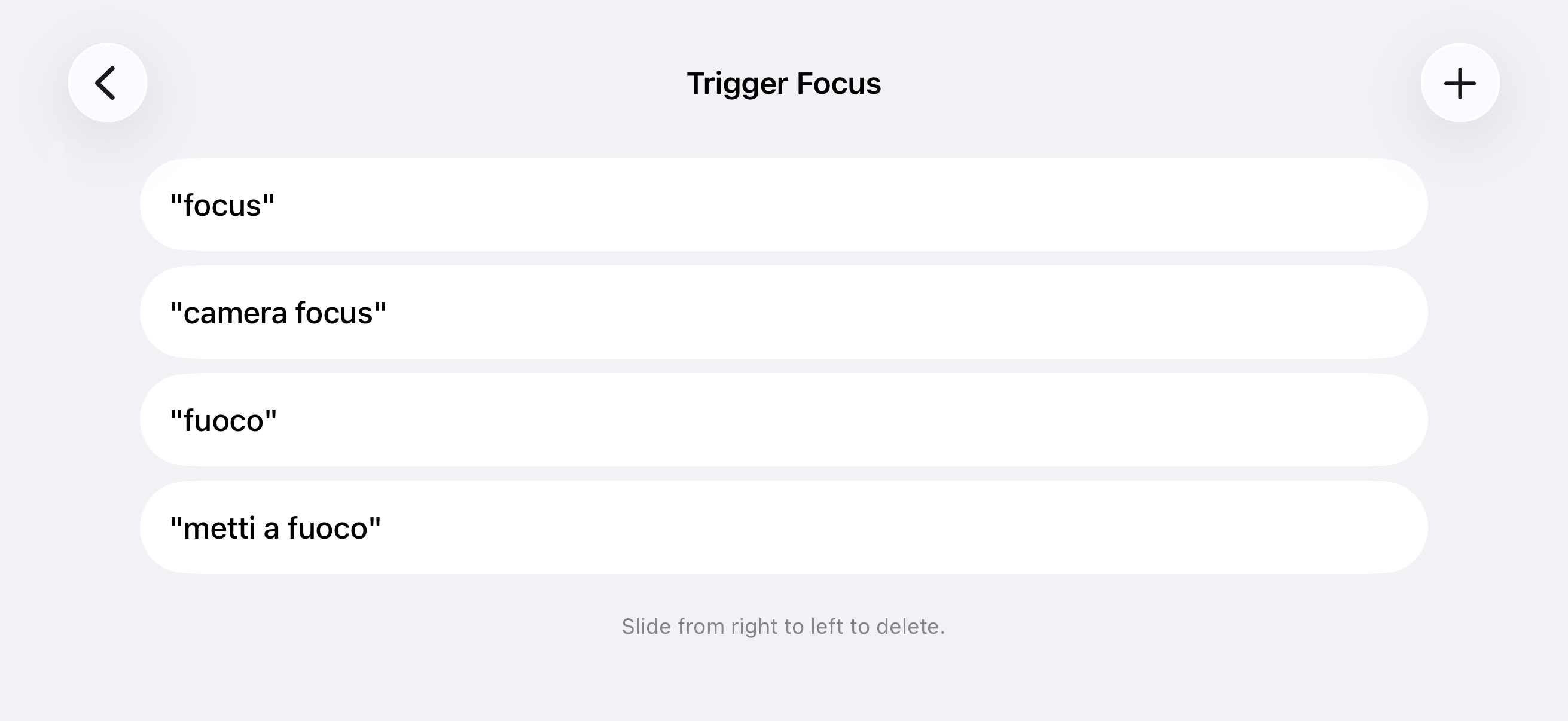 Voice Control Secondary